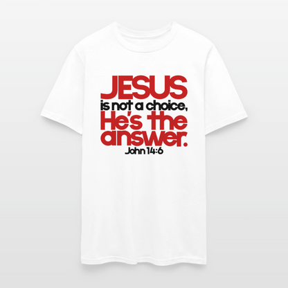Jesus Is the Answer - white