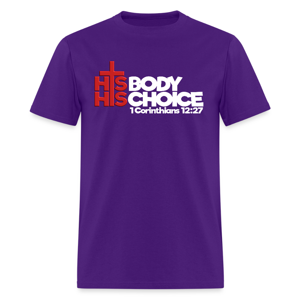 His Body His Choice - purple