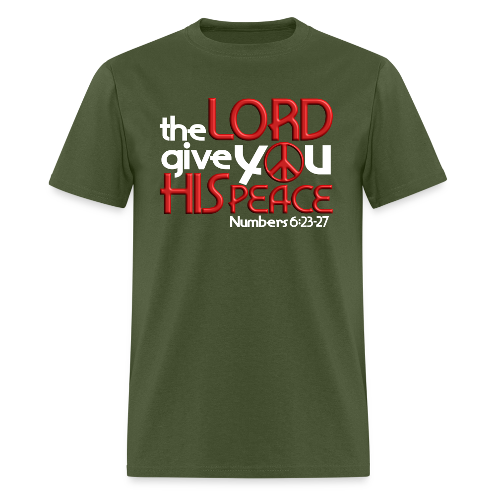 The Lord Give You His Peace - military green