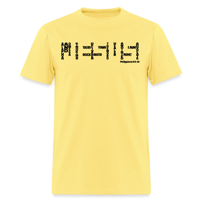Jesus Names - cornsilk