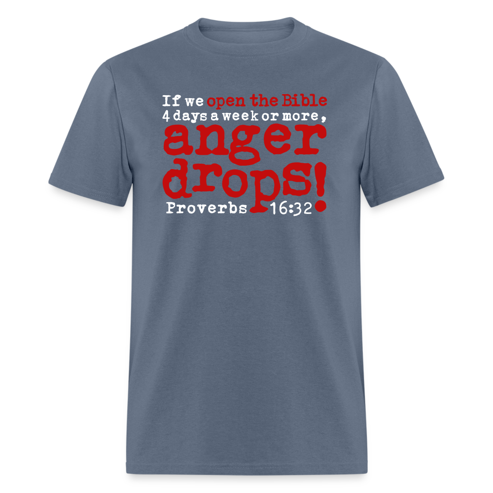 Open Bible Anger Drops - denim