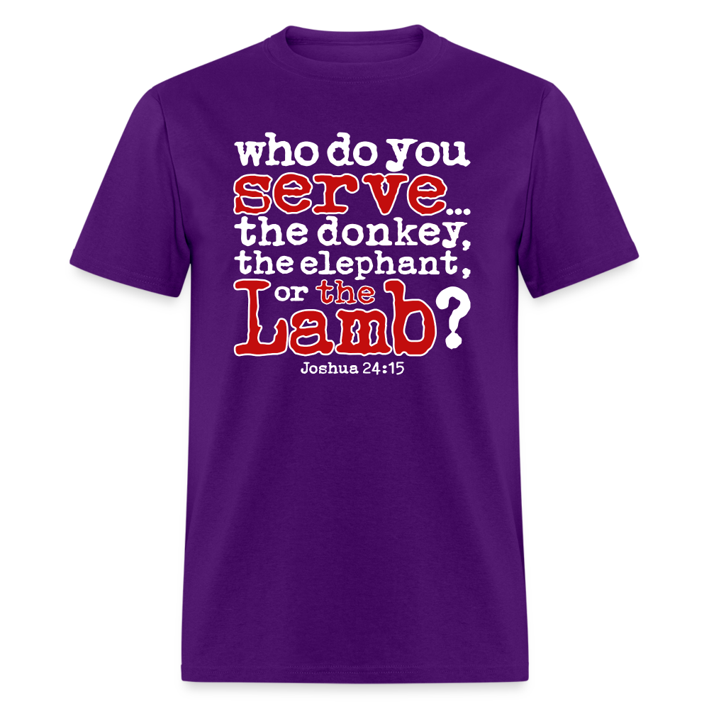 Donkey, Elephant, or Lamb - purple
