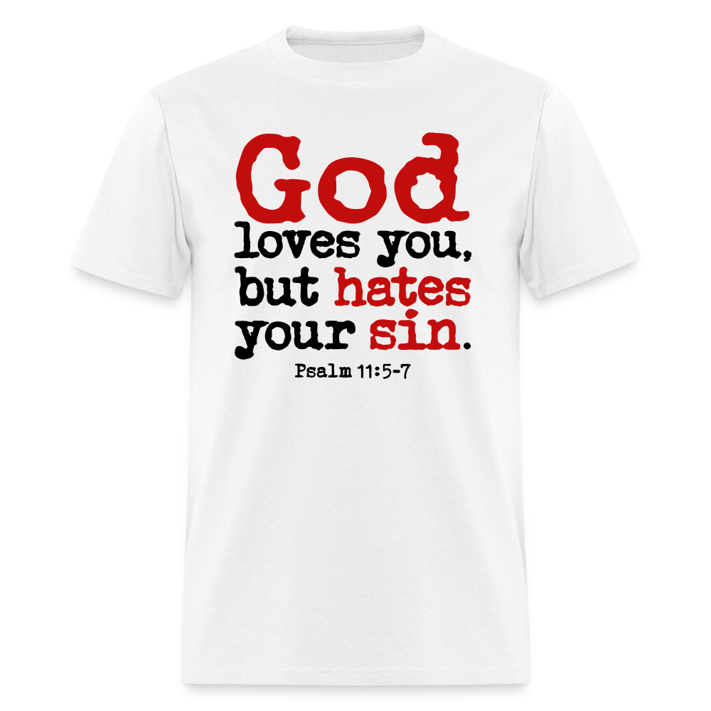 God Hates Sin - white