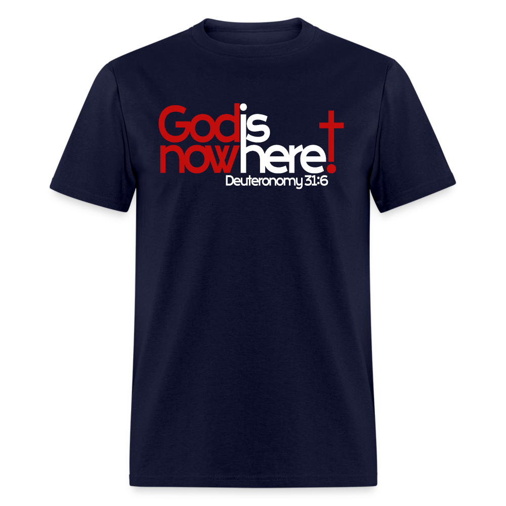 God Is Now Here - navy