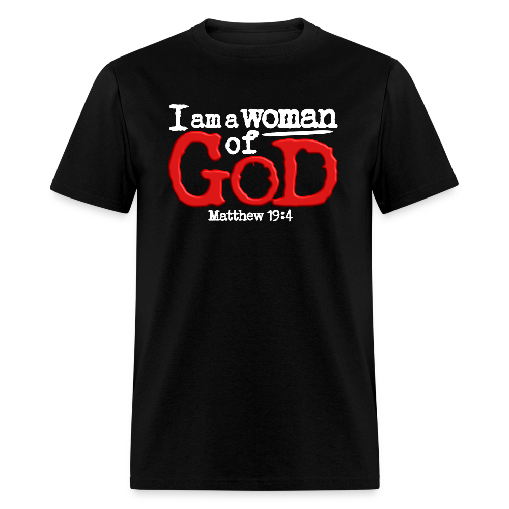 I Am a Woman of God - black