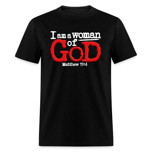 I Am a Woman of God - black