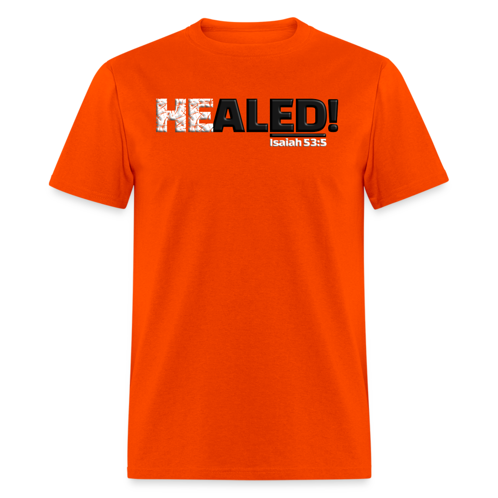 He Healed - orange