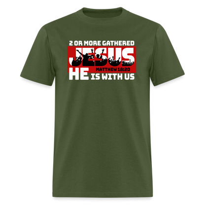 2 or More Gathered - military green