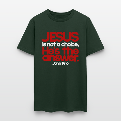 Jesus Is the Answer - forest green