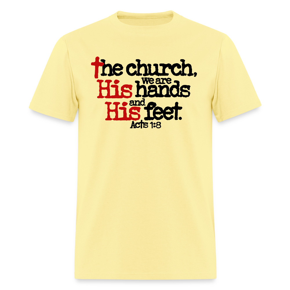 Church His Hands His Feet - cornsilk