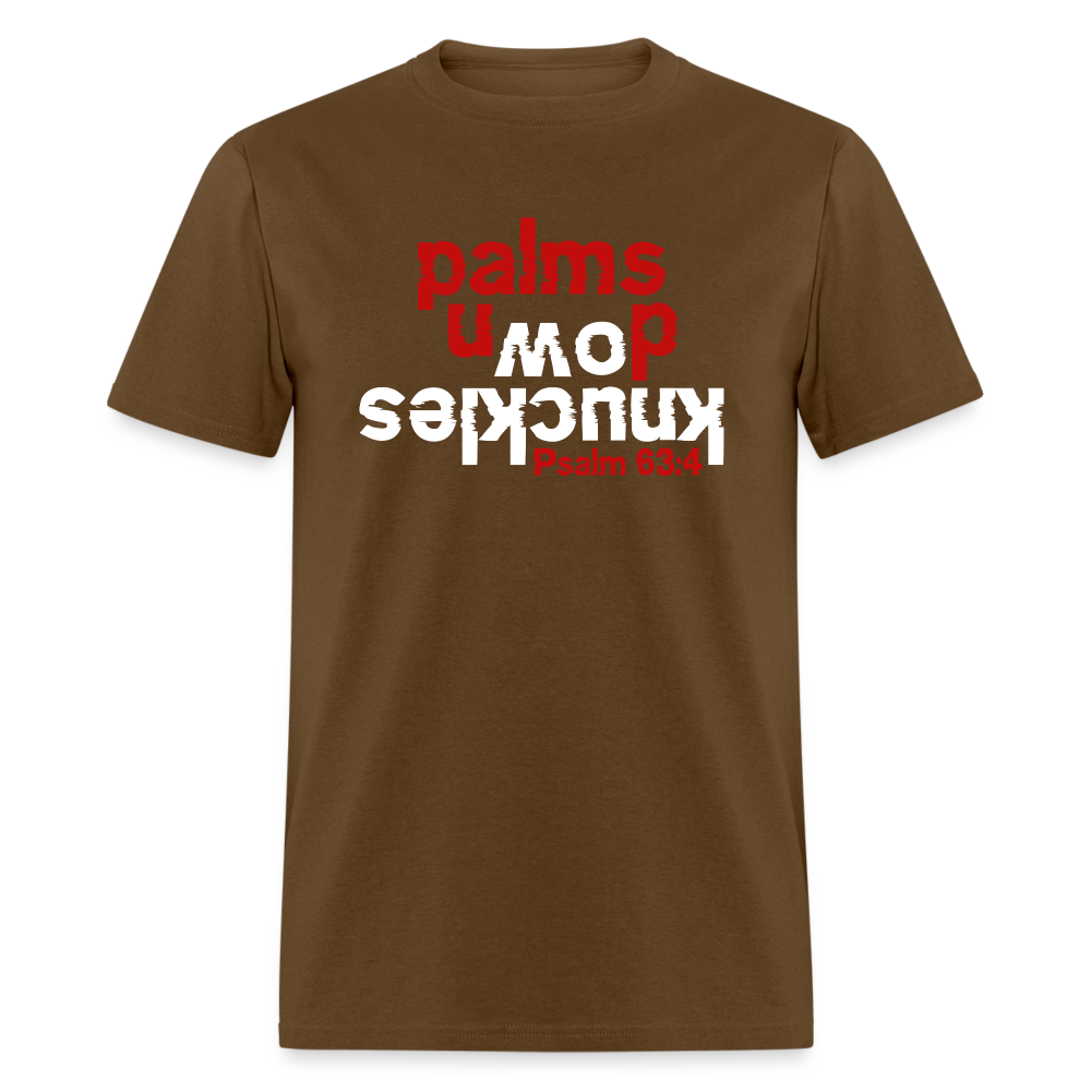 Knuckles Down Palms Up - brown