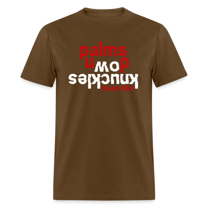 Knuckles Down Palms Up - brown