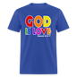GOD is Love - royal blue