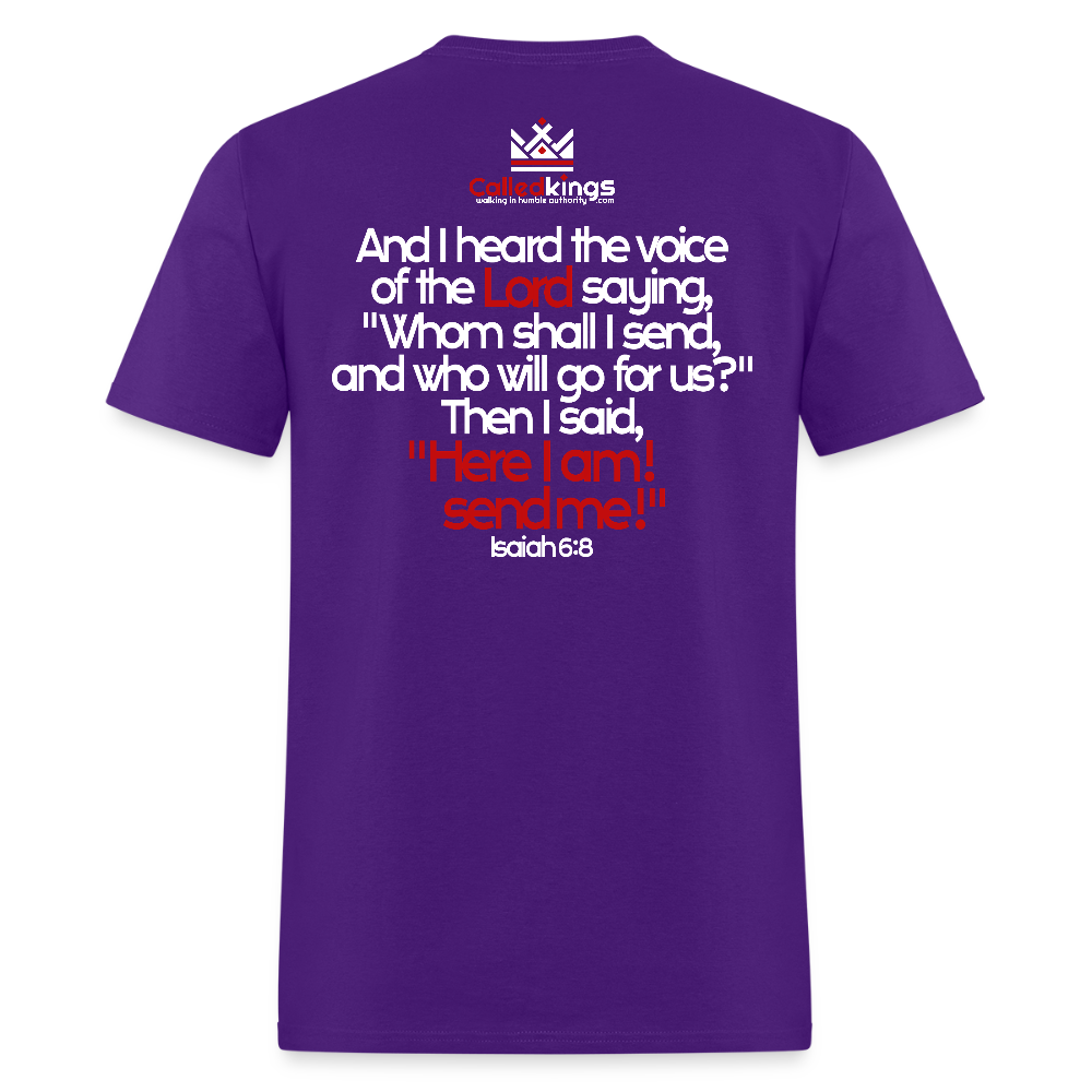 Here I am, send me - purple