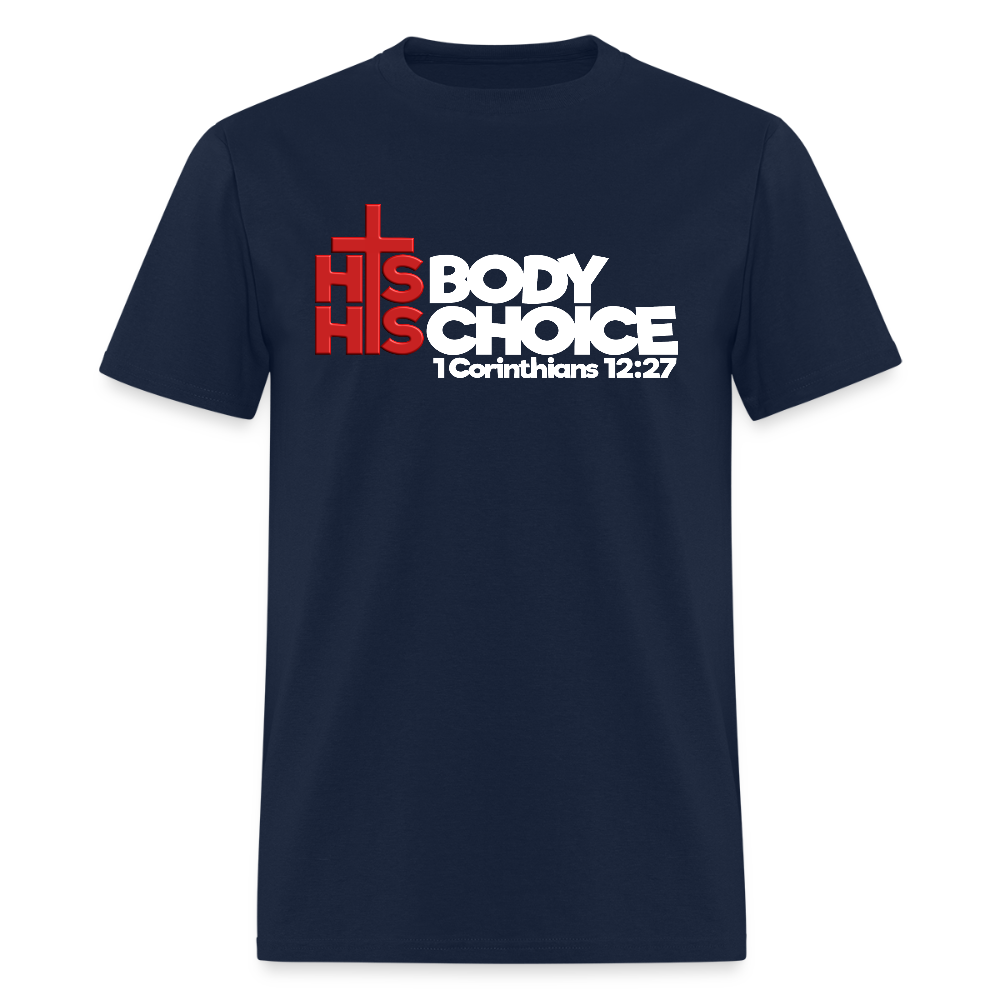 His Body His Choice - navy