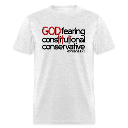 God Fearing Constitutional Conservative - light heather gray