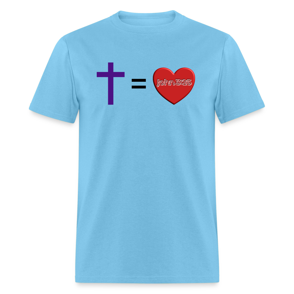 Cross = Love - aquatic blue