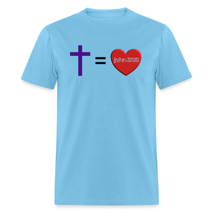 Cross = Love - aquatic blue