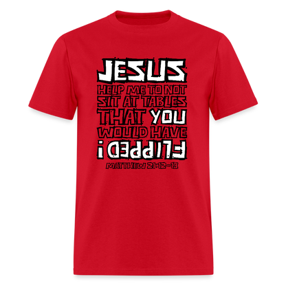 Jesus Flipped - red