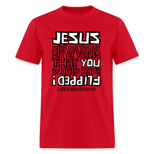Jesus Flipped - red