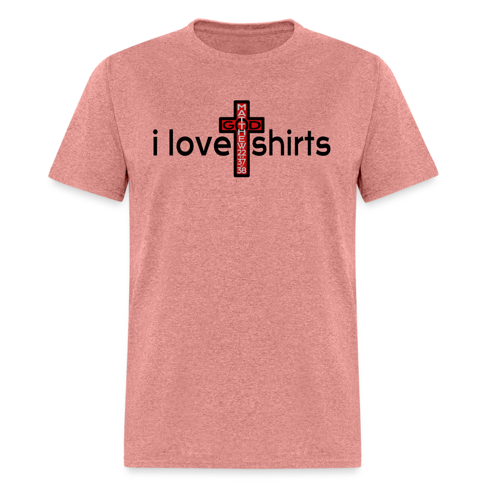 I Love T Shirts - heather mauve