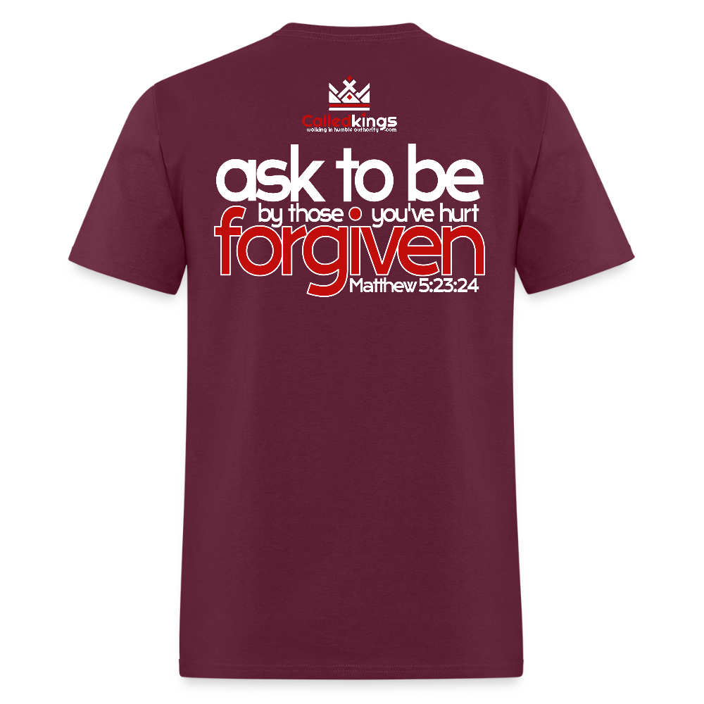 WTBSF? Ask to be Forgiven - burgundy