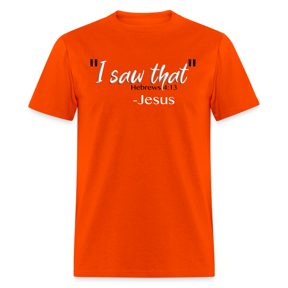 I Saw That - orange