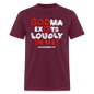 Godma Exists Loudly In Me - burgundy