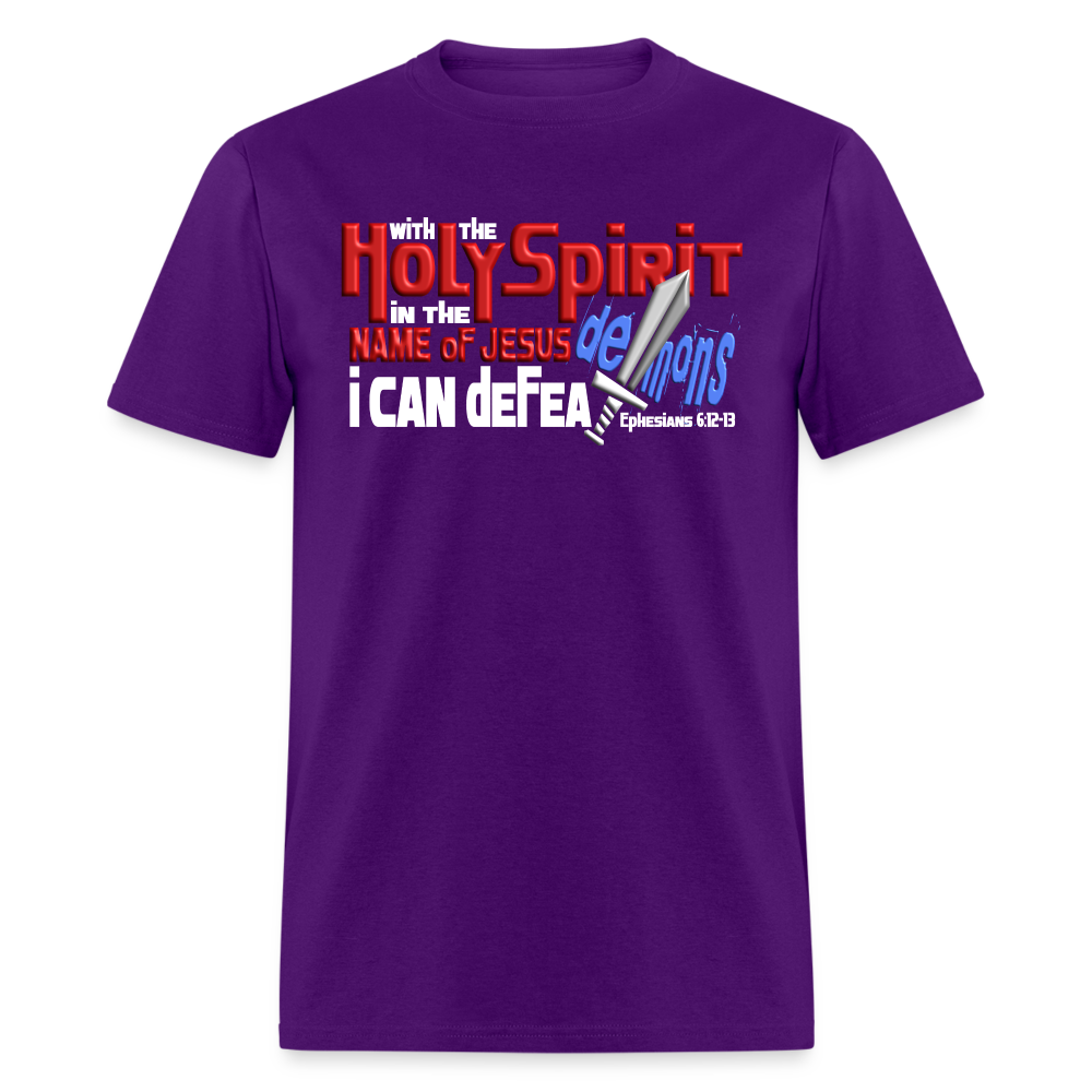 Holy Spirit Defeat Demons - purple