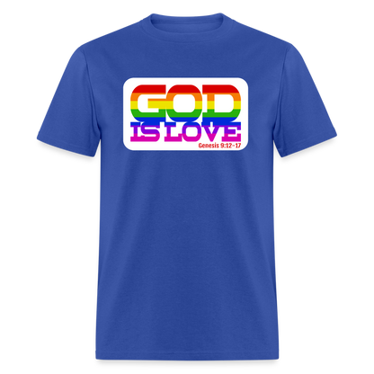 GOD is Love - royal blue