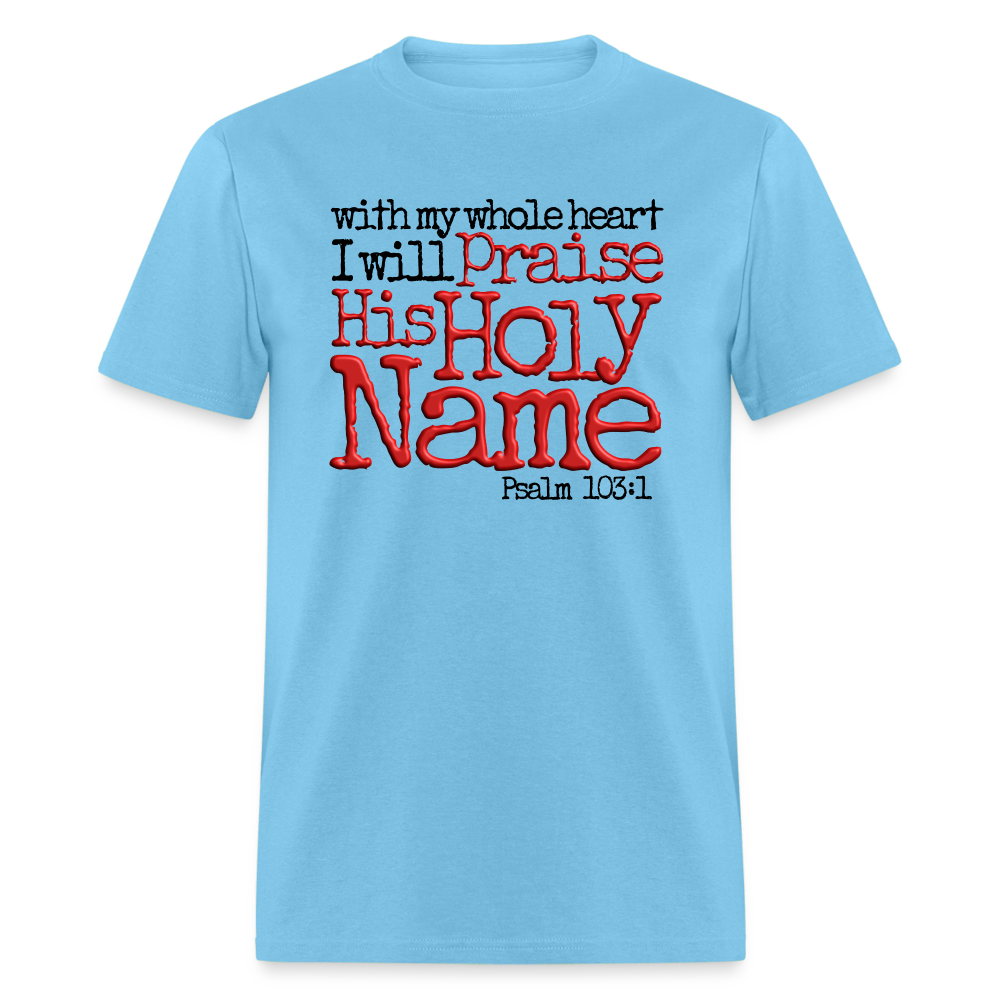 Praise His Holy Name - aquatic blue