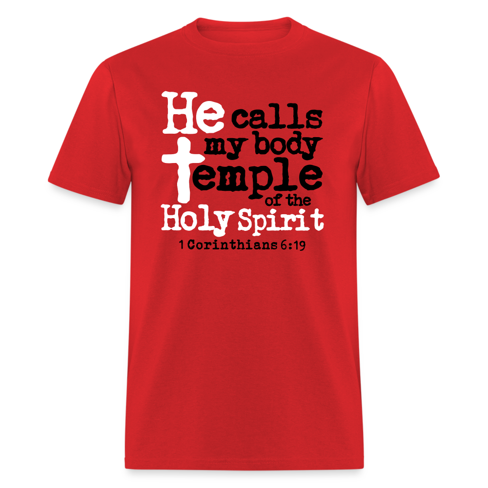 He Calls My Body Temple - red