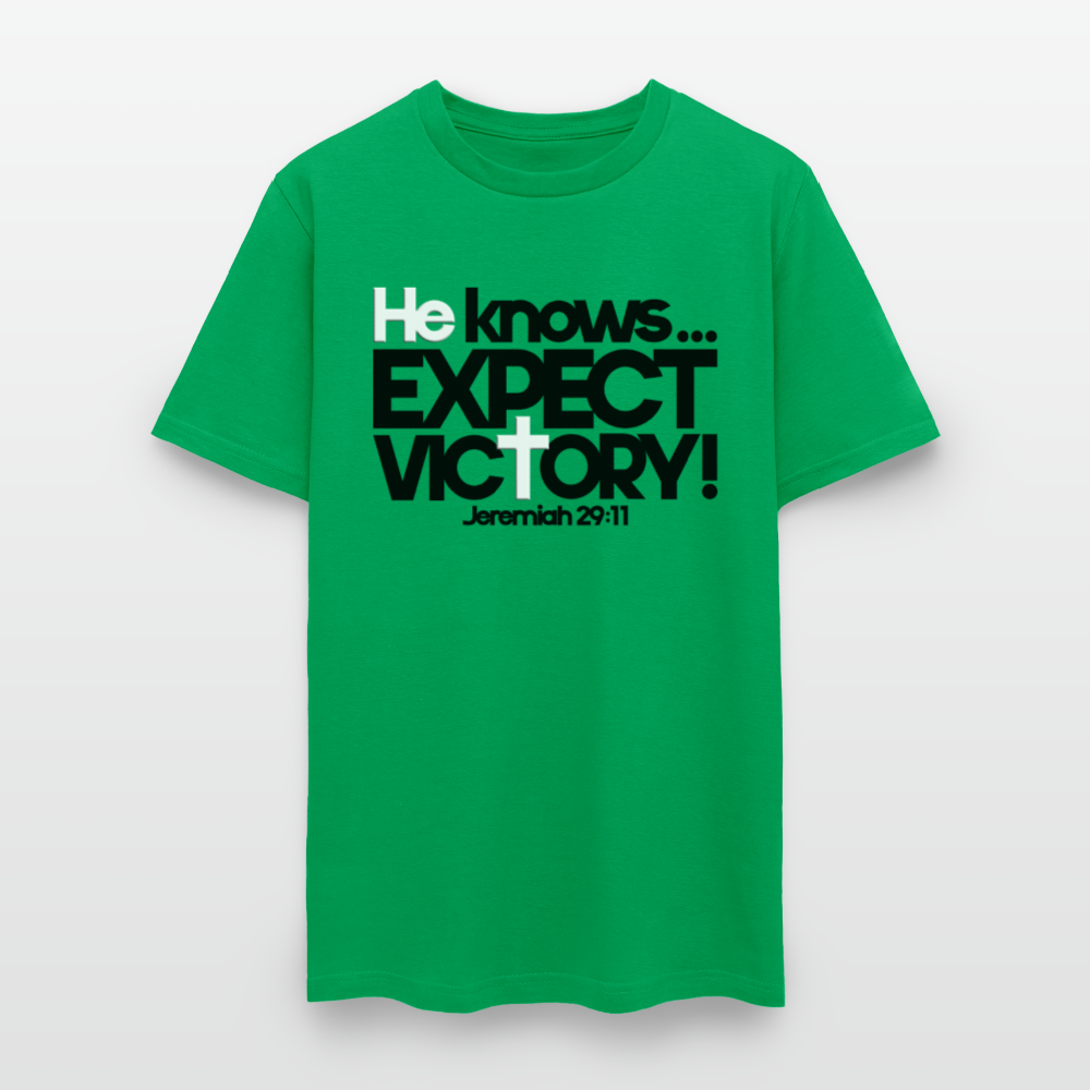 He Knows Expect Victory - bright green
