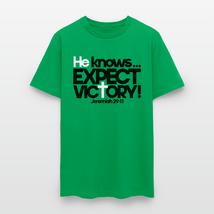 He Knows Expect Victory - bright green