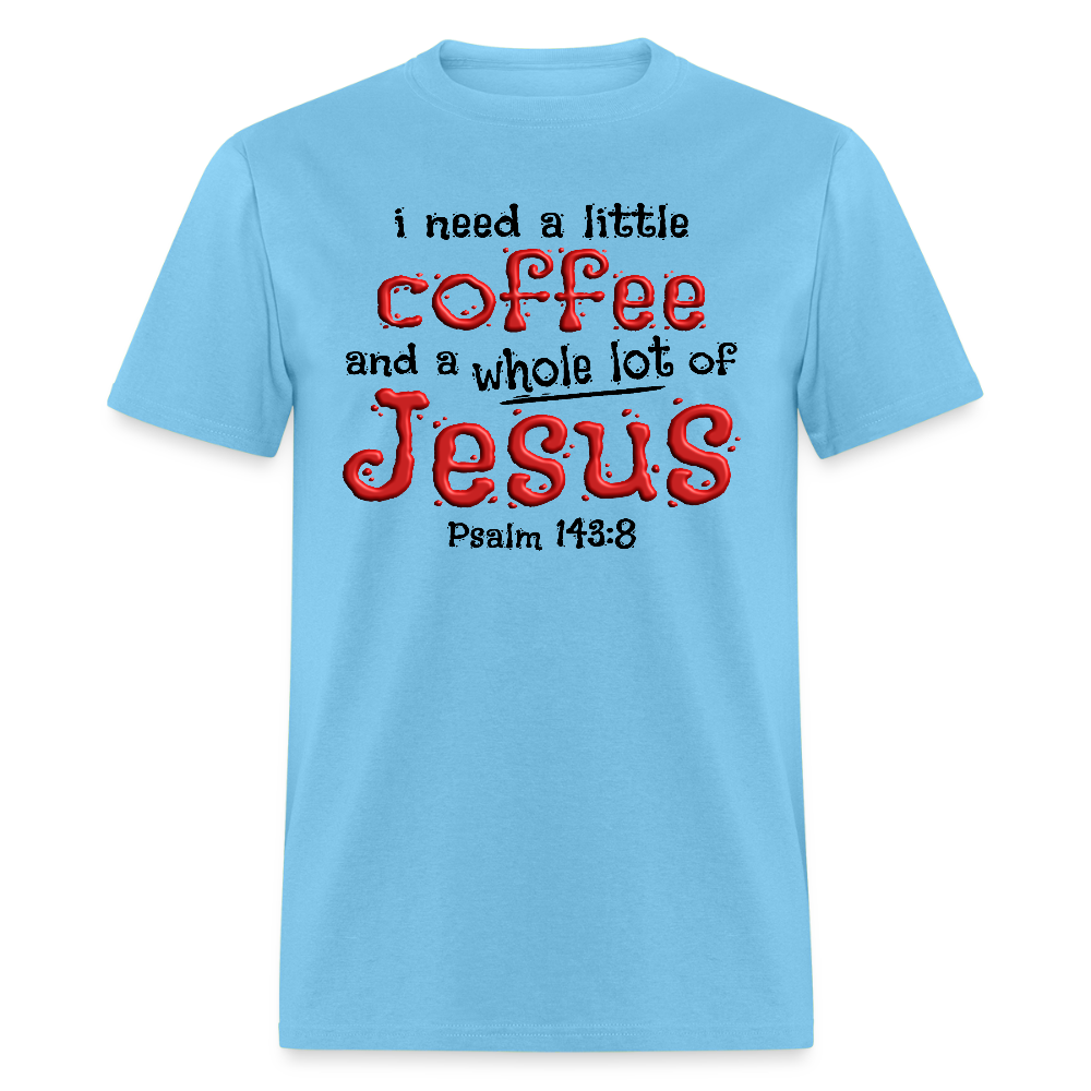 Coffee & Jesus - aquatic blue