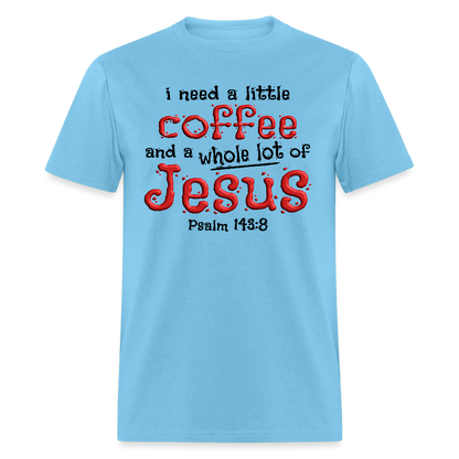 Coffee & Jesus - aquatic blue