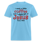 Coffee & Jesus - aquatic blue