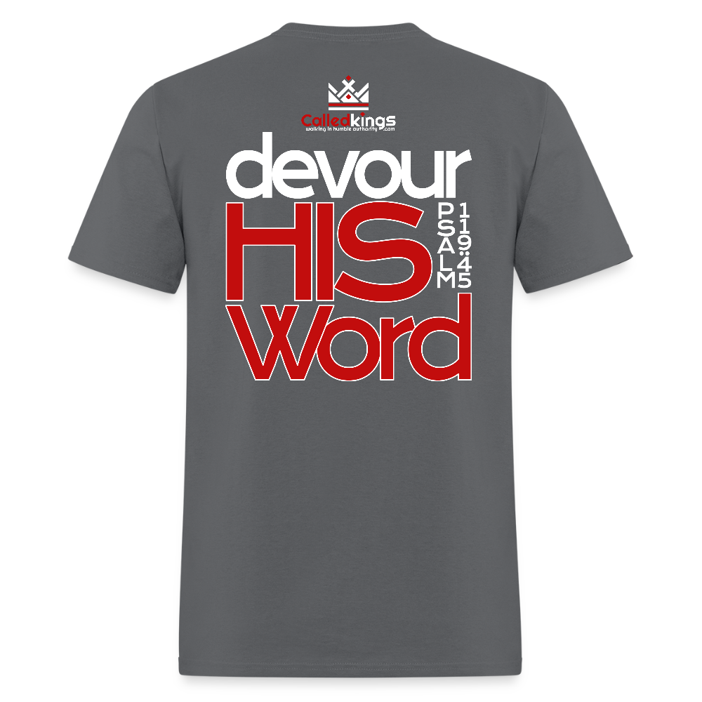 WTBSF? Devour His Word - charcoal