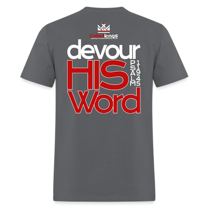 WTBSF? Devour His Word - charcoal