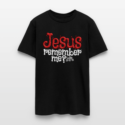 Jesus Remember me - black