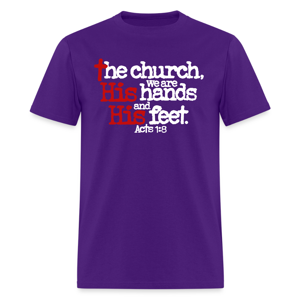 Church His Hands His Feet - purple