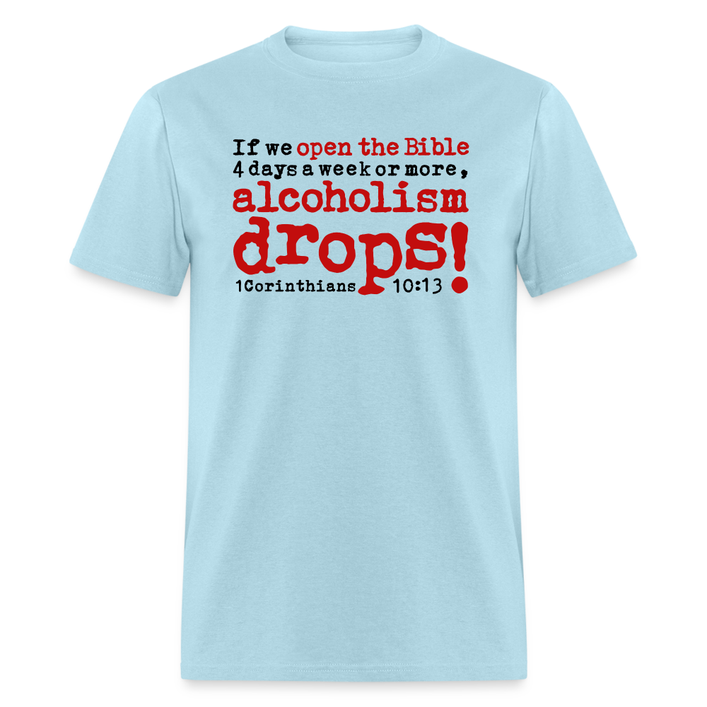 Open Bible Alcoholism Drops - powder blue