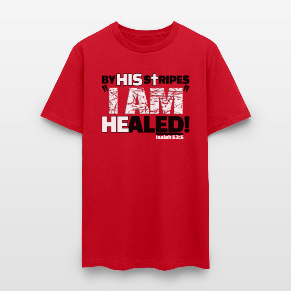 By His Stripes I Am Healed - red