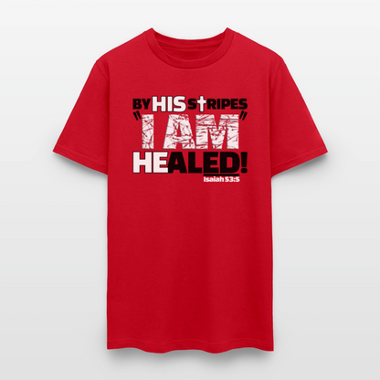 By His Stripes I Am Healed - red