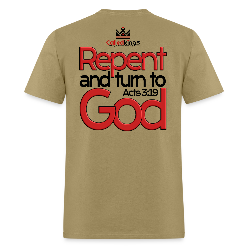 WTBSF? Repent and Turn to God - khaki