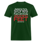 Throwing Stones or Washing Feet - forest green