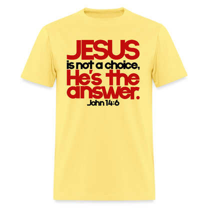 Jesus Is the Answer - cornsilk