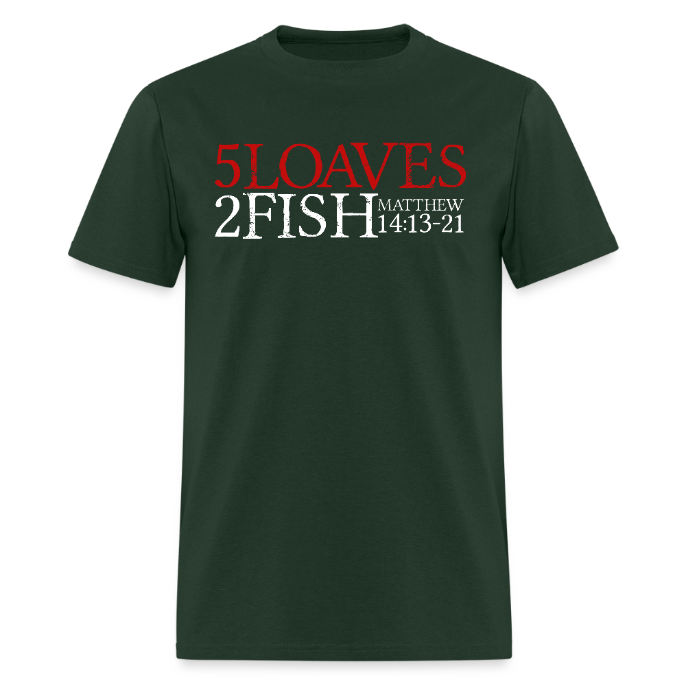 5 Loaves 2 Fish - forest green