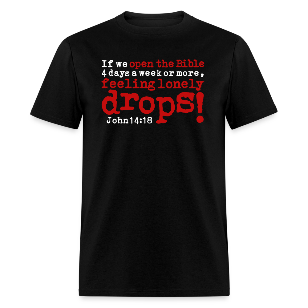 Open Bible Lonely Drops - black