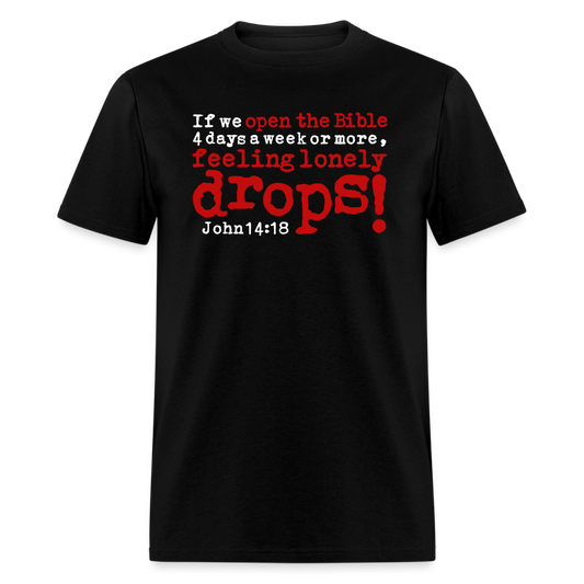 Open Bible Lonely Drops - black